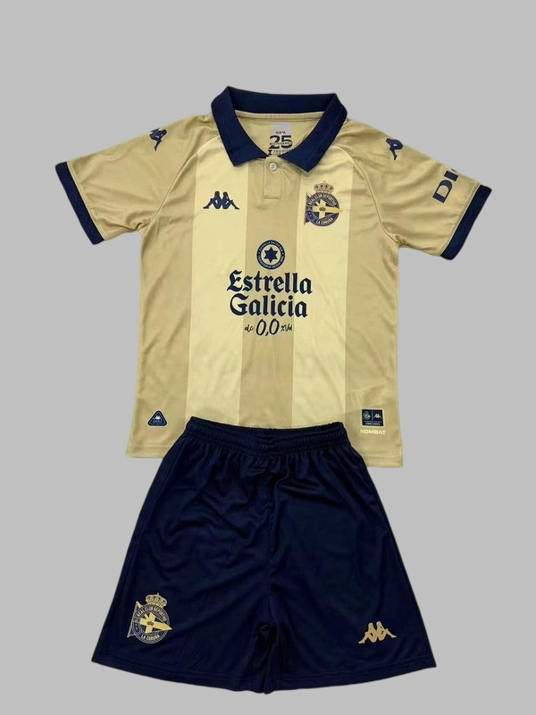 25-26 Deportivo La Coruna Kids Cheap Soccer Jerseys Yupoo