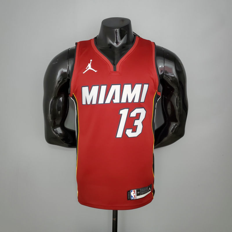 New Miami Heat Jordan ADEBAYO#13 Burgundy NBA Jersey S-XXL