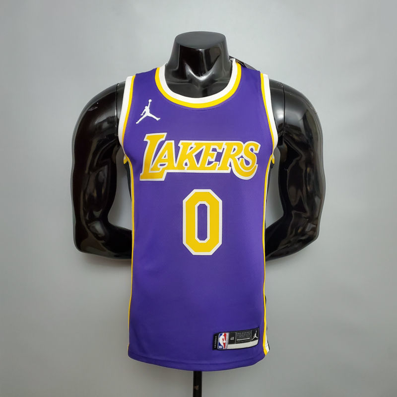New Lakers Jordan Young #0 Theme Purple Round Neck S-XXL