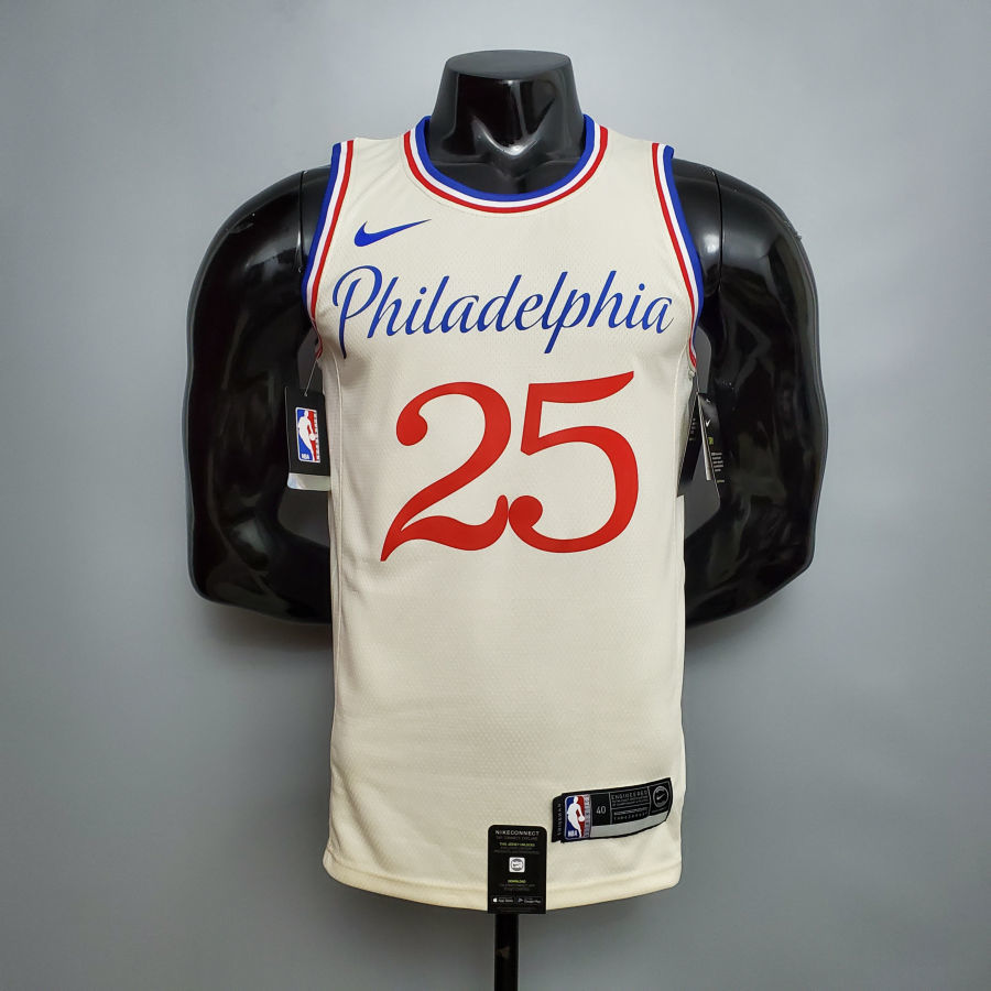 2020 Philadelphia 76ers SIMMONS#25 City Limited Edition Beige S-XXL
