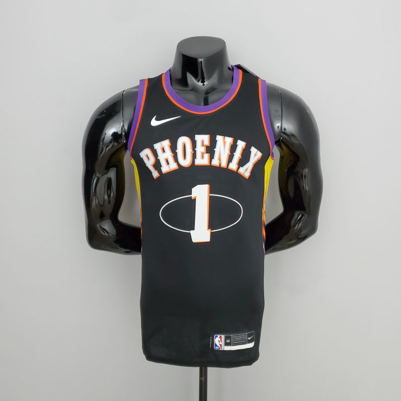 2022 Season Booker #1 Suns City Edition Black NBA Jersey S-XXL