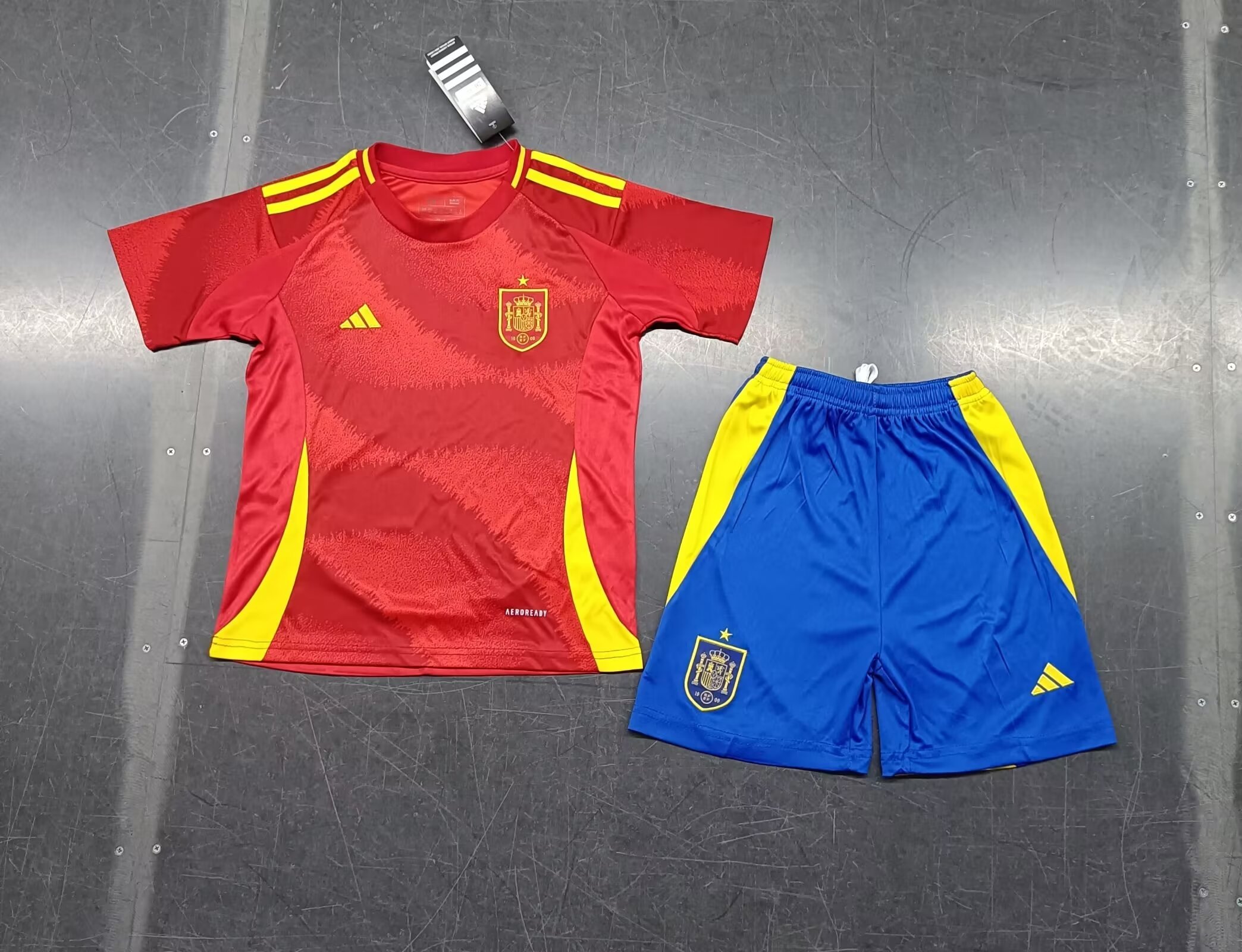 2024 Spain Home Kids Soccer Jerseys Yupoo