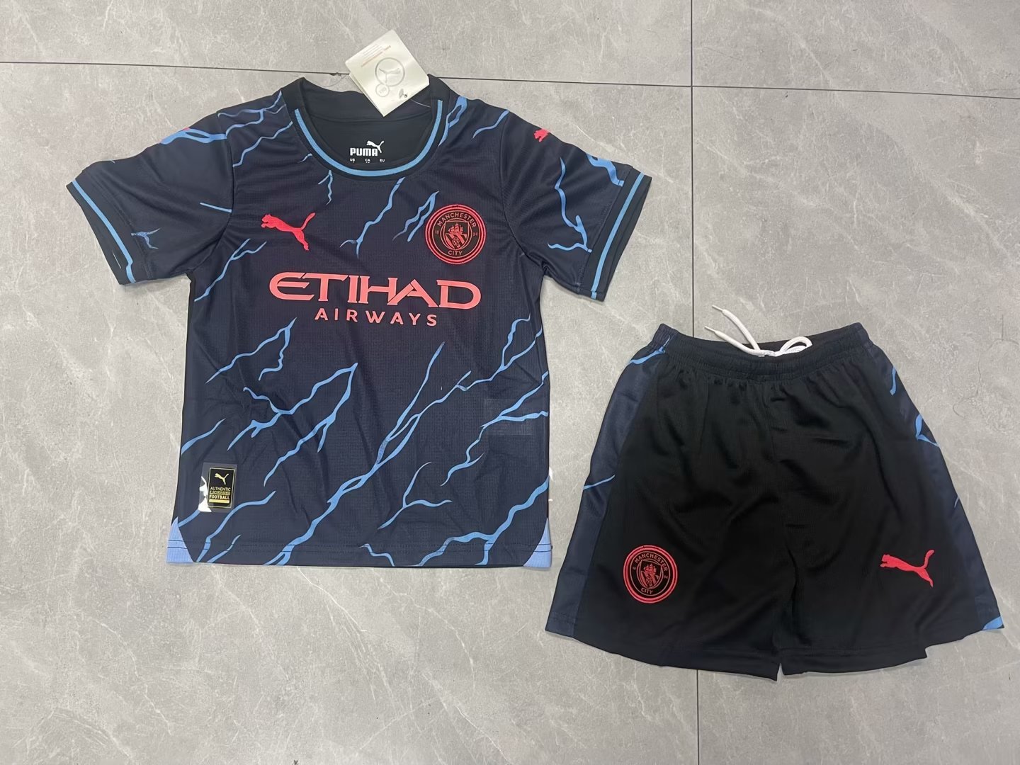 23-24 Manchester City Third Kids Soccer Jerseys Yupoo
