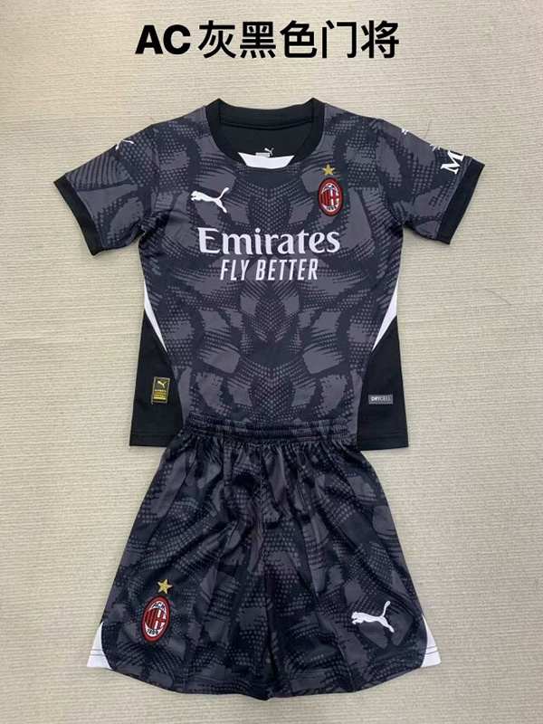 24-25 AC Milan Goalkeeper Kids Soccer Jerseys Yupoo