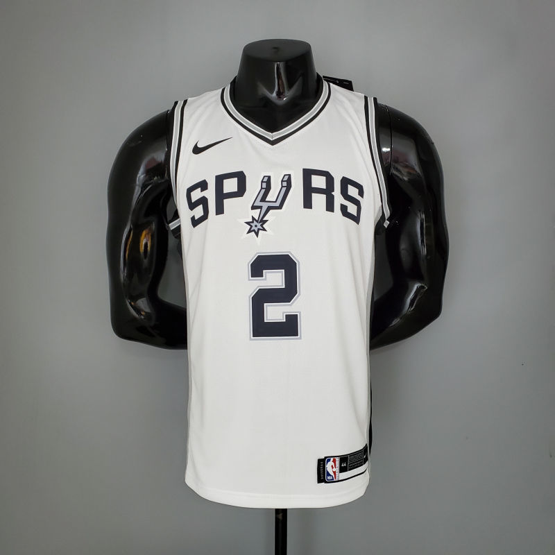 LEONARD#2 Spurs White NBA Jersey S-XXL