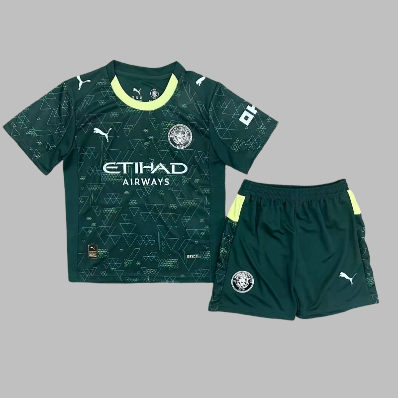 25-26 Manchester City Fourth Kids Cheap Soccer Jerseys Yupoo