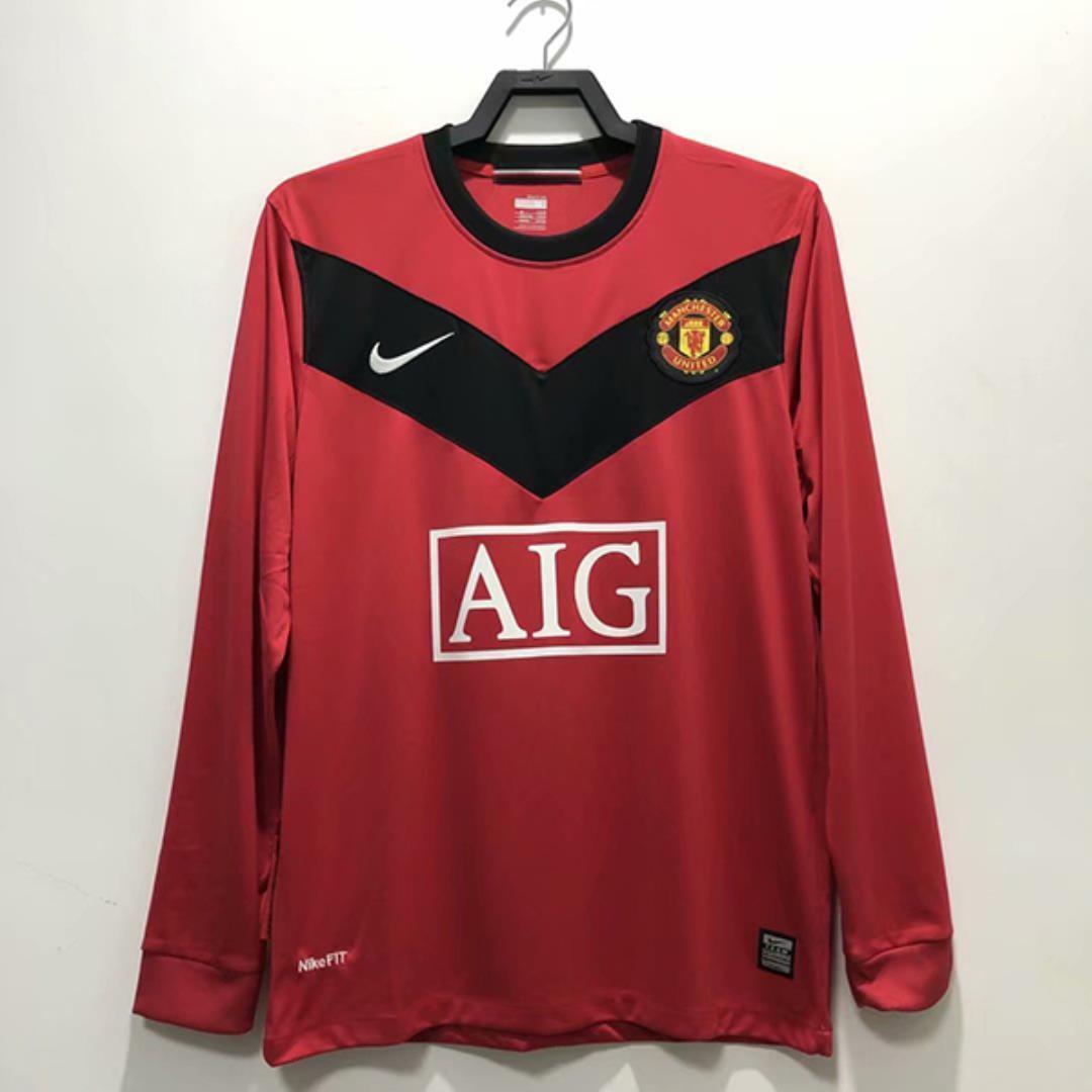 09-10 Manchester United home long sleeve