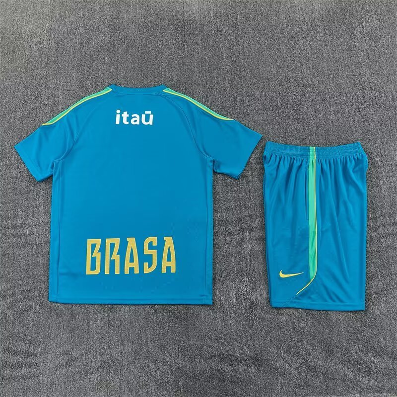 2026 Brazil Mens Kit Lake Blue Training Suit Yupoo 7 7
