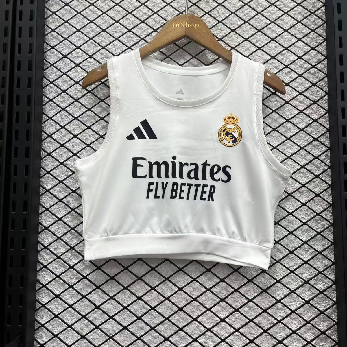 24-25 Real Madrid Home Women's Lady Vest Sino AAAAJersey Supply Yupoo