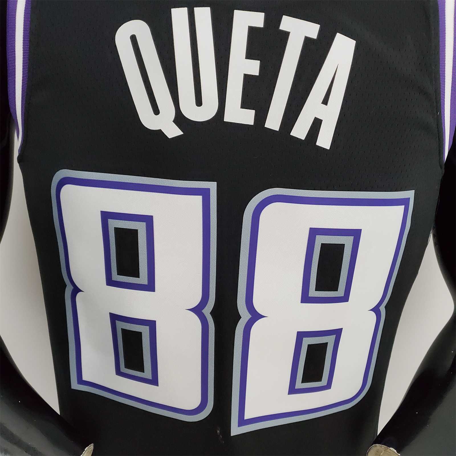 2022 Season QUETA#88 Kings City Edition Black NBA Jersey 2
