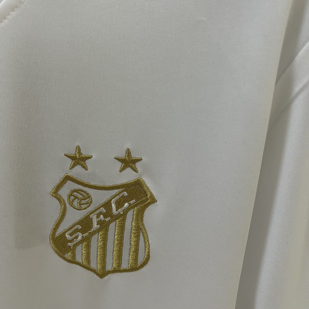 25-26 Santos Pelé White Kit Soccer T-Shirt AAAAJersey Dropship Yupoo 6