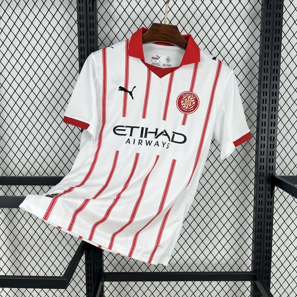 25-26 Girona Home T-Shirt Football Apparels Soccer AAAAJersey Yupoo