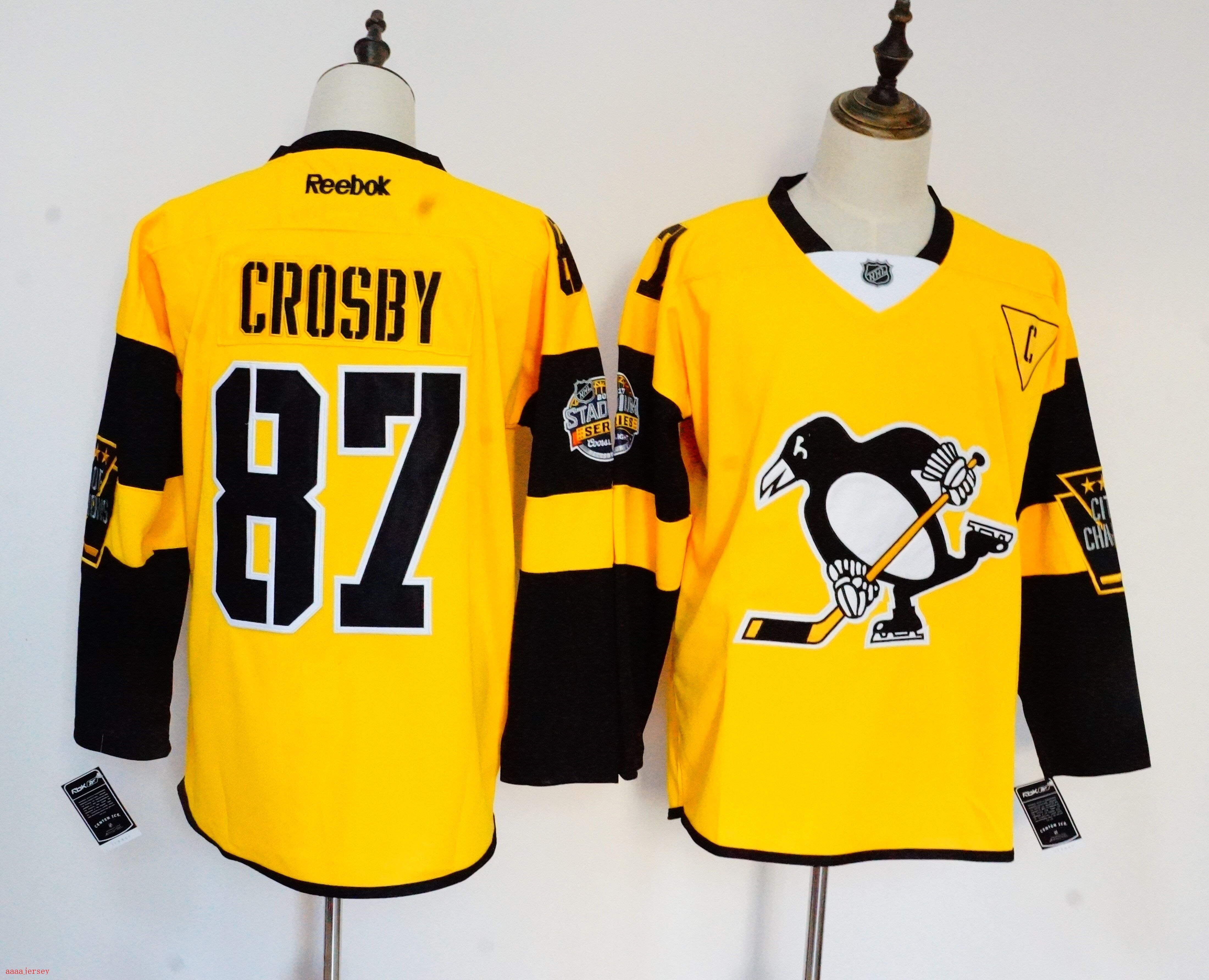 Pittsburgh Penguins ice hockey jersey M-3XL 匹兹堡企鹅冰球服