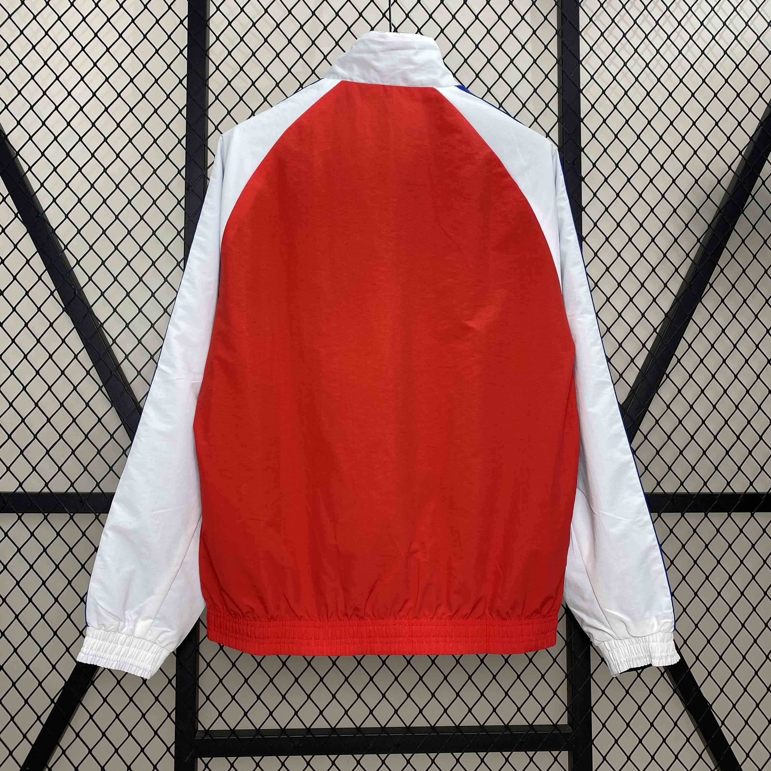 24-25 Arsenal Red&Black Trench Coat Reversible Windbreaker Double-Sides Jacket AAAAJersey Yupoo 4
