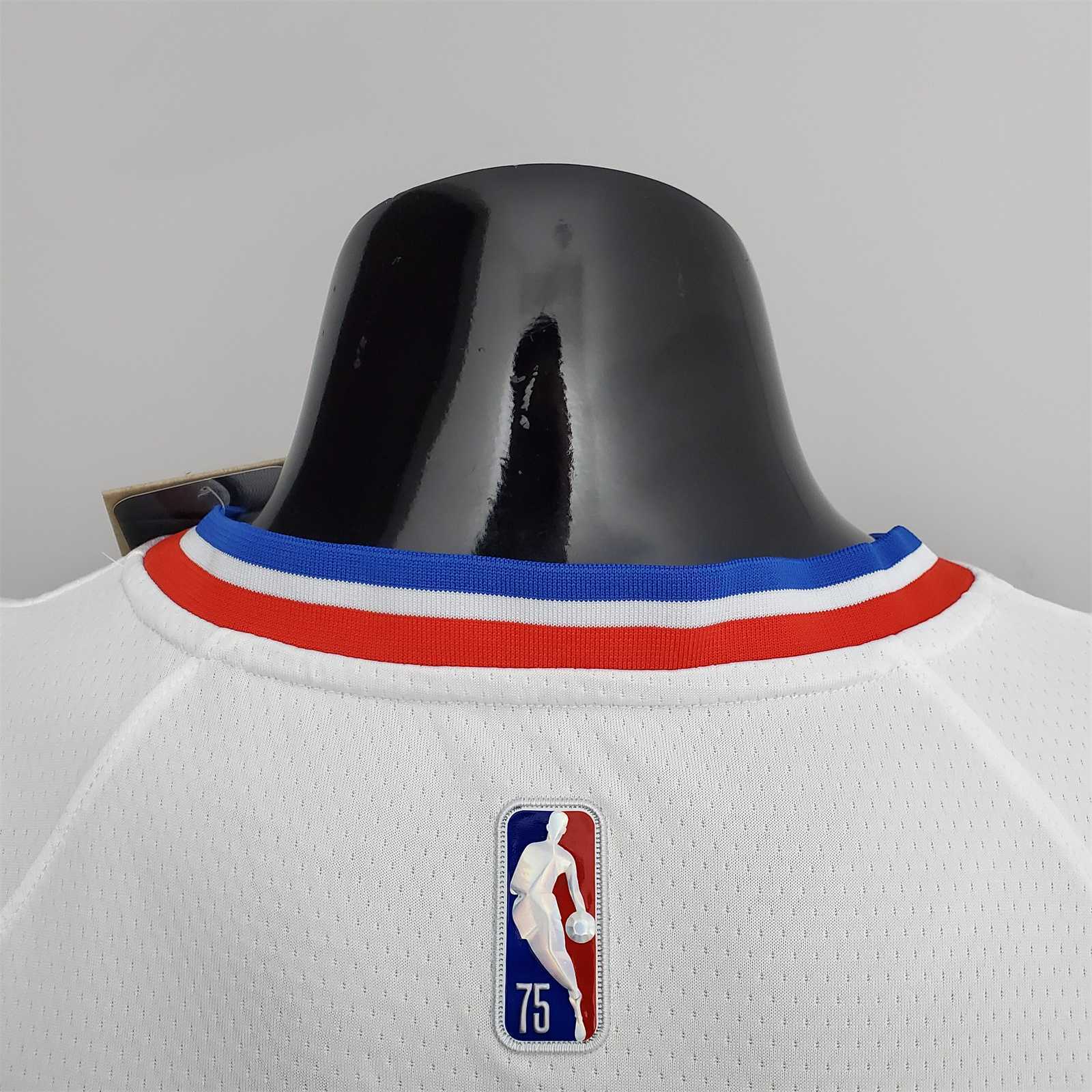 75th Anniversary Philadelphia 76ers IVERSON#3 White NBA Jersey 4