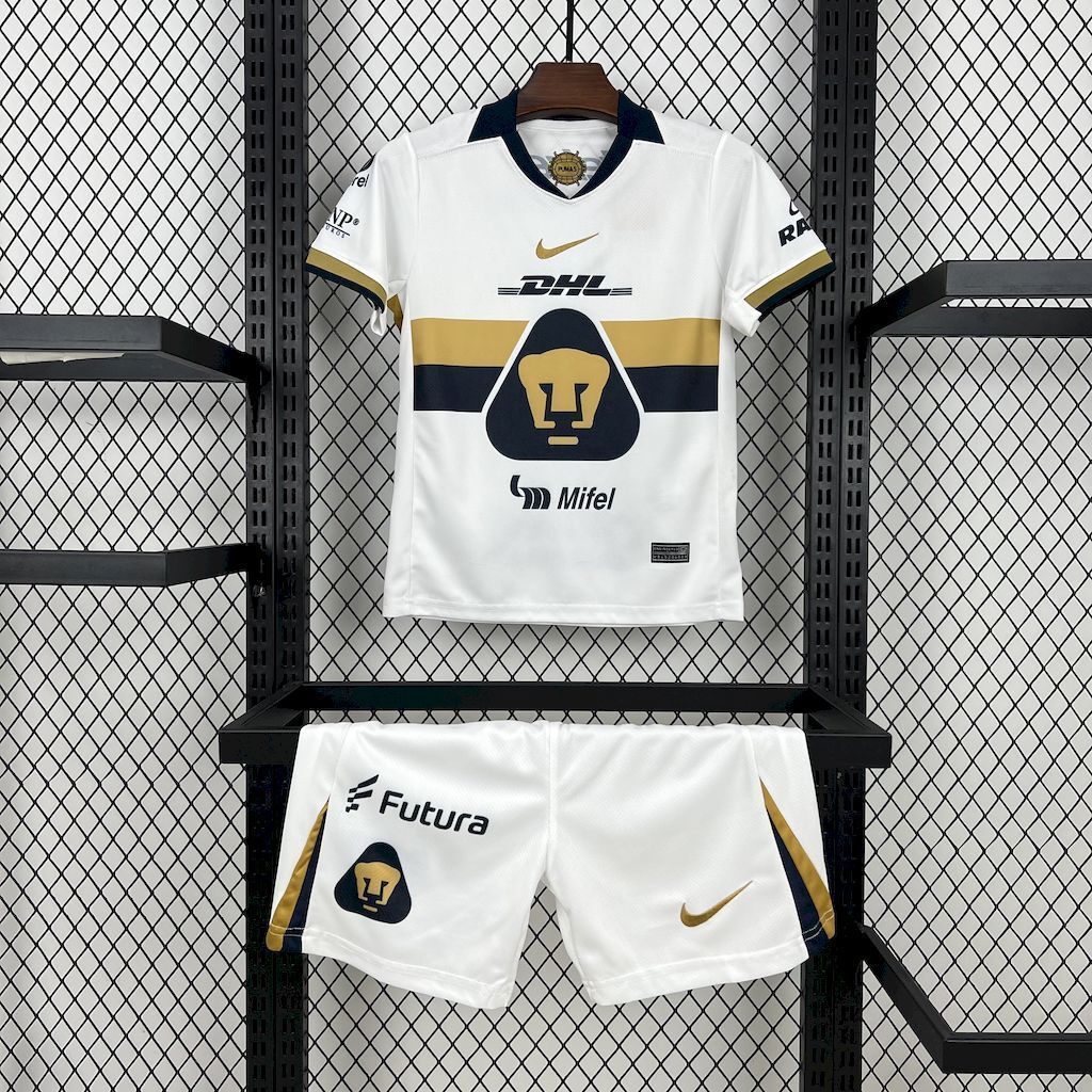 25-26 Pumas UNAM Home Kid Kits Youth Apparels AAAAJersey Wholesale Yupoo