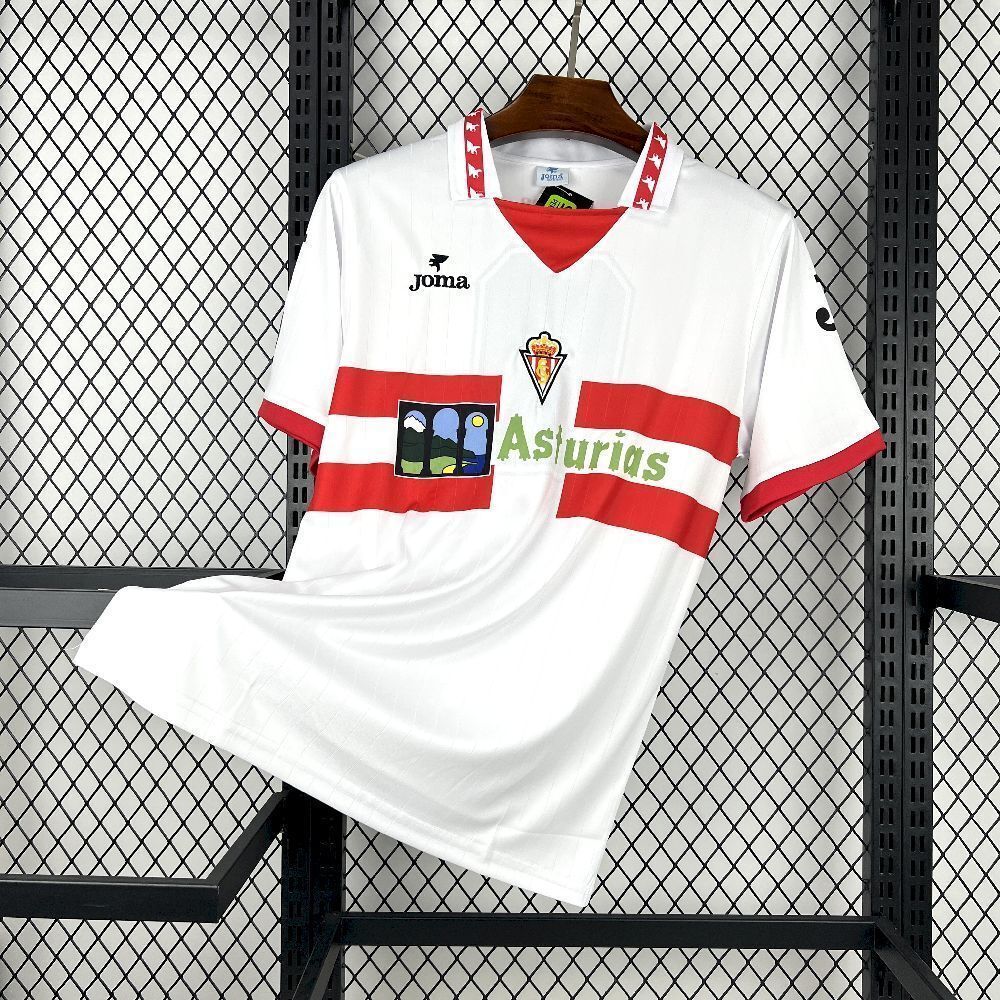 1996-97 Sporting de Gijón Away Retro Kit Vintage Shirt Football Uniforms AAAAJersey Supplier Yu
