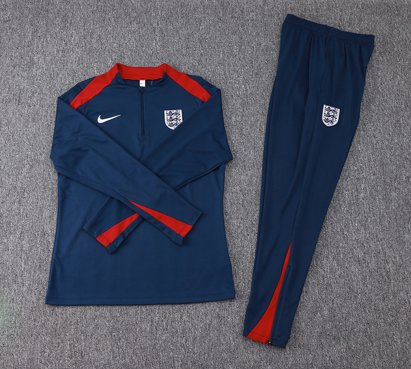 2024 England Long Sleeve Training Suit Football Shirts 1