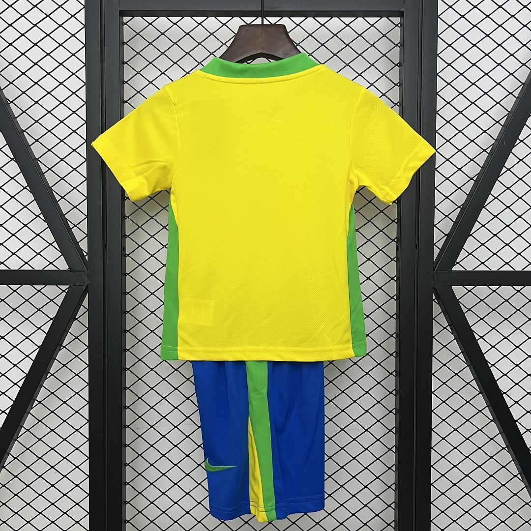2025 Brazil Home Kid Kits Youth Apparels AAAAJersey Wholesale Yupoo 3