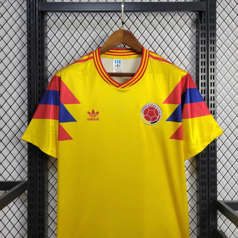 1990 Colombia Home Retro Kit Football AAAAJersey Supplier 5