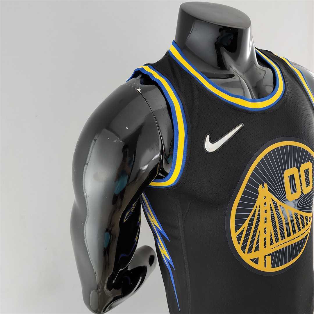 2022 75th Anniversary KUMINGA #00 Warriors City Edition Black NBA Jersey 8