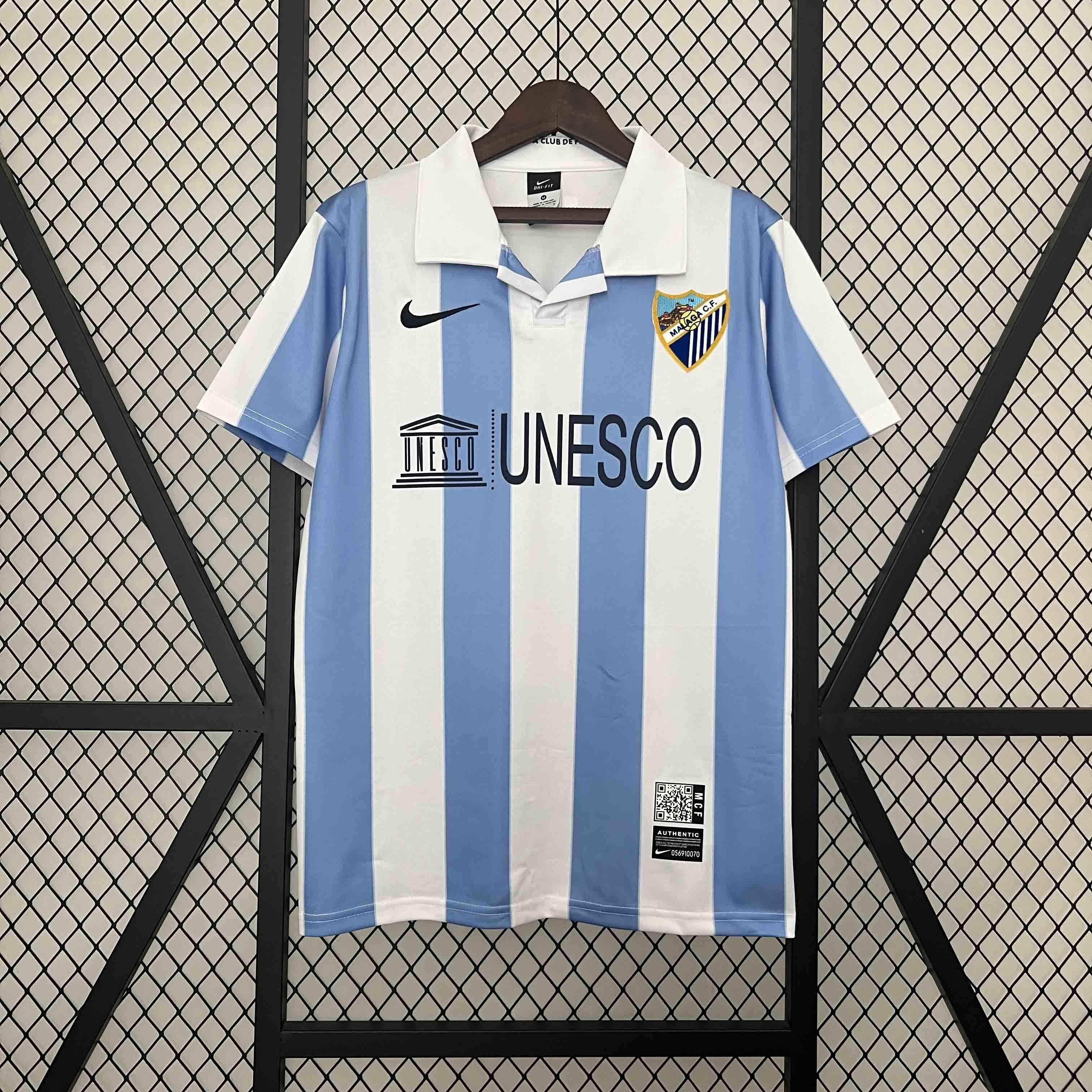 12-13 Malaga Home Retro Kit Football Apparel AAAAJerseys Dropshipping Yupoo