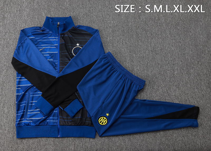 24-25 Inter Milan Black&Blue Football Tracksuit Long Jacket Suits 1