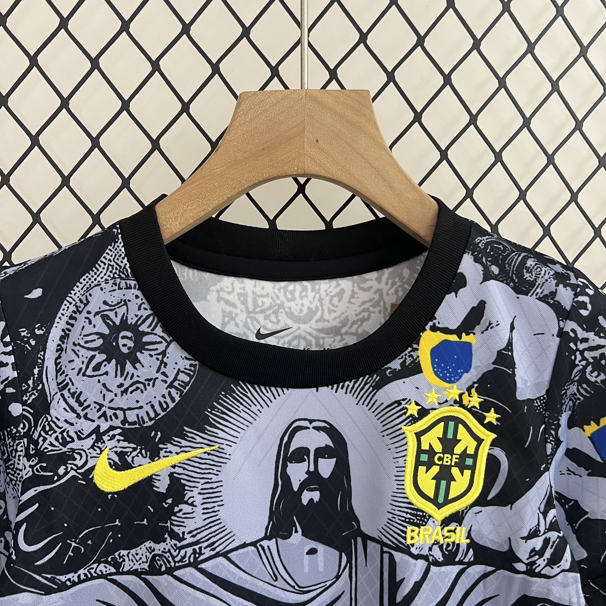 24-25 Brazil Gray Jesus Special Kid Kits Youth Apparels AAAAJersey Supplier Yupoo 3