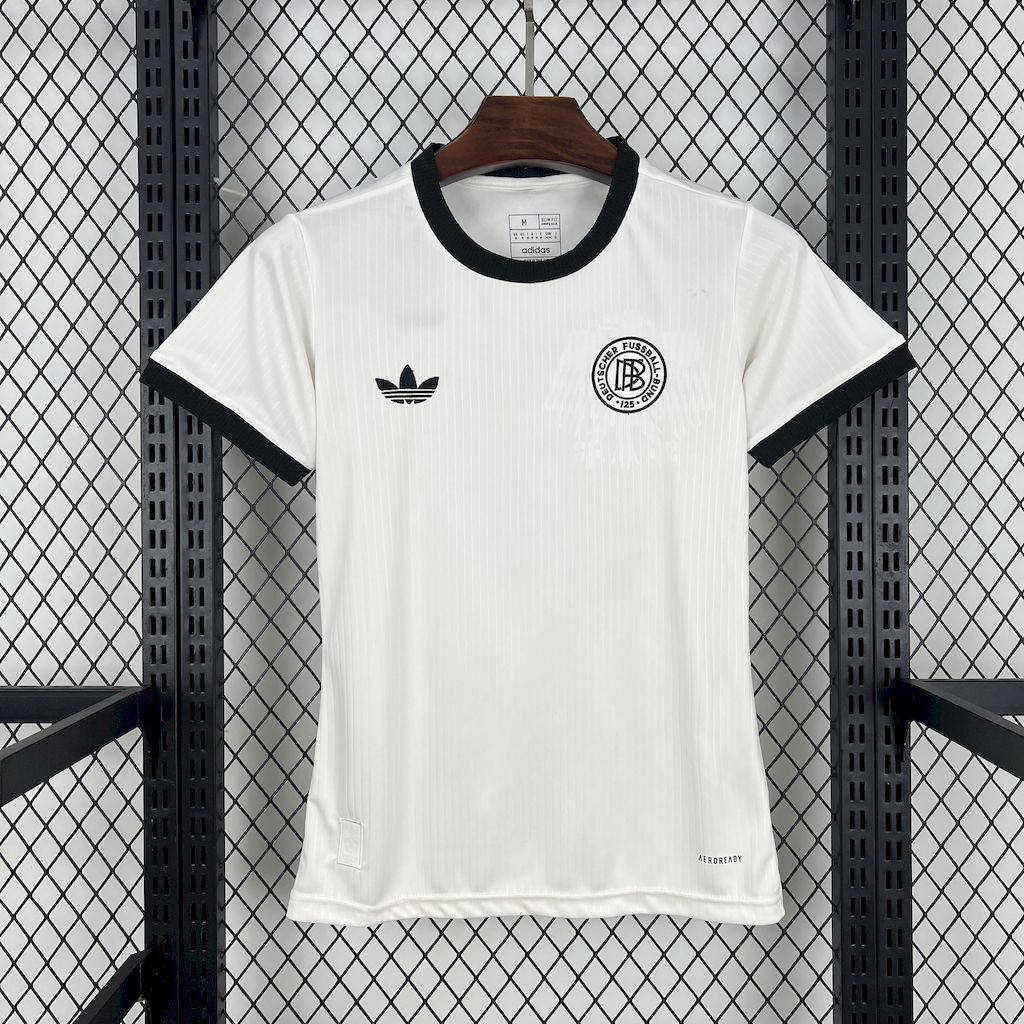 2025 Germany 125th Anniversary White Women Shirt Lady Apparels AAAAJersey Supply Yupoo