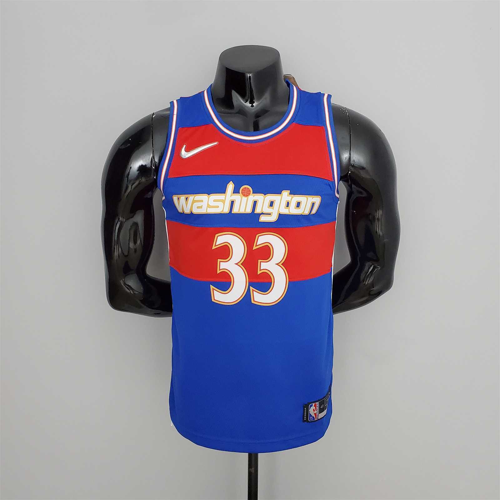 2022 Season Kuzma #33 Talent City Edition Blue Red NBA Jersey