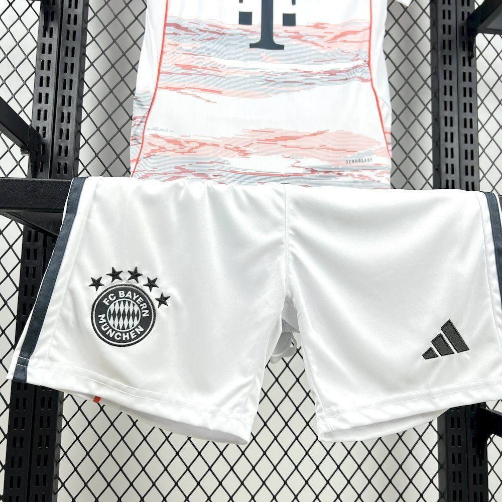 25-26 Bayern Munich Away Kid Kits Youth Apparels Soccer AAAAJersey Yupoo 5