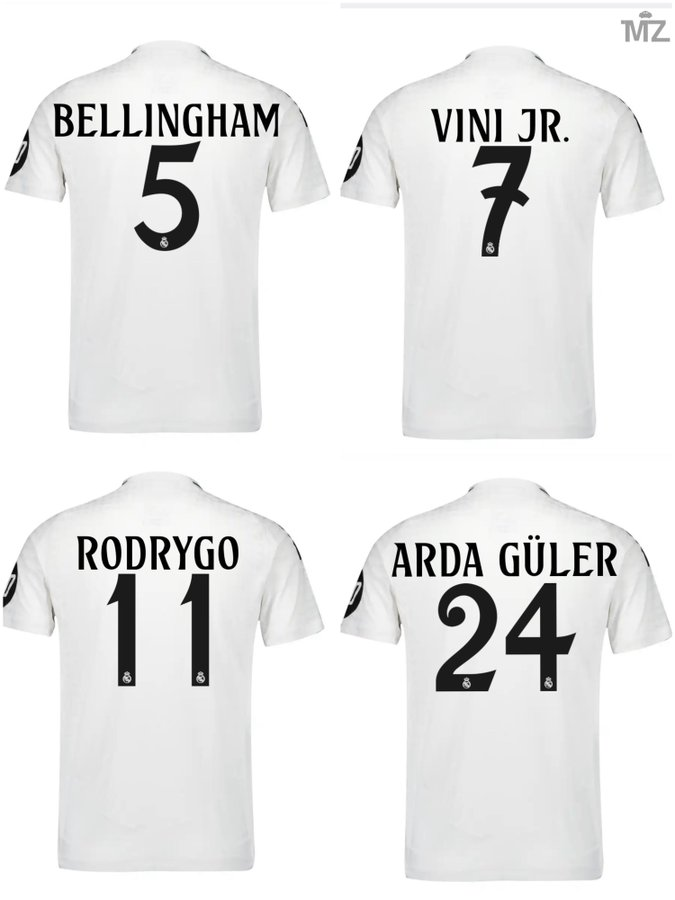 24-25 Real Madrid Home Kit With All Kind of Badges Soccer AAAAJerseys Yupoo 23