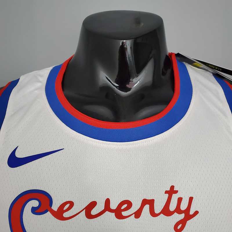 2021 76ers cursive retro limited EMBIID#21 white 1