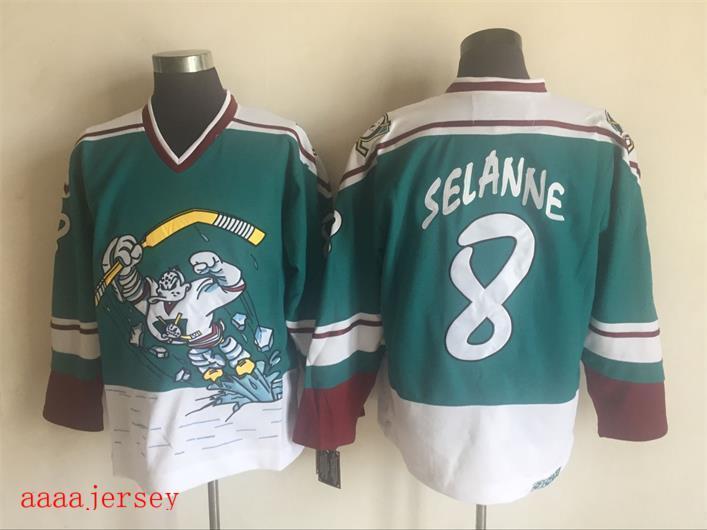 Anaheim Ducks retro ice hockey jersey M-3XL 阿纳海姆鸭队复古冰球服