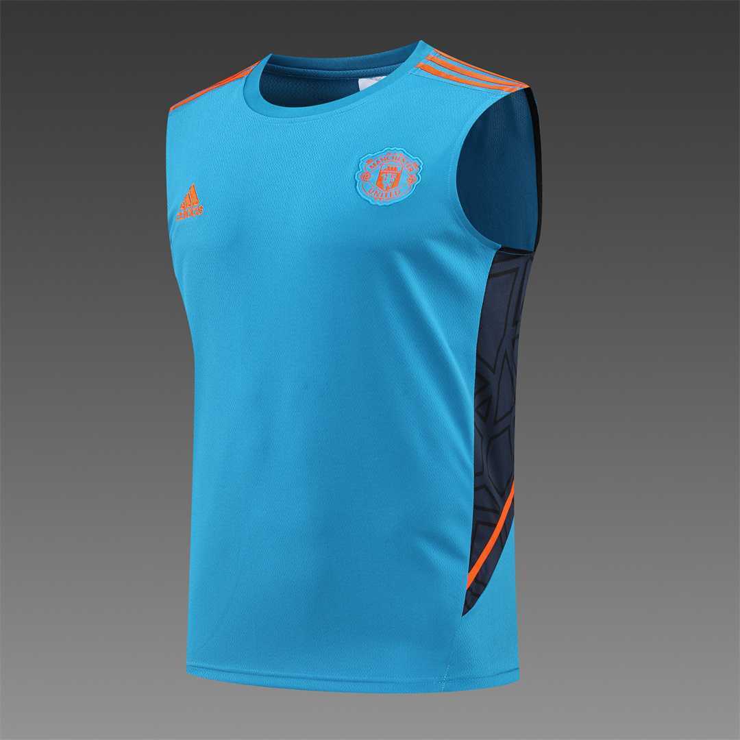 22-23 Manchester United vest training suit kit Blue 21