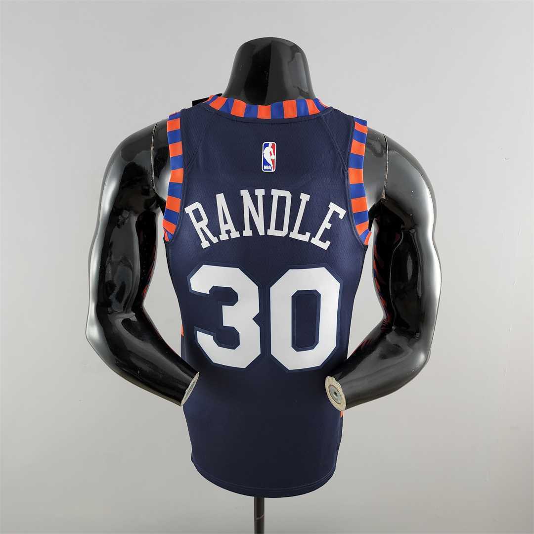 New York Knicks RANDLE #30 Striped NBA Jersey 8
