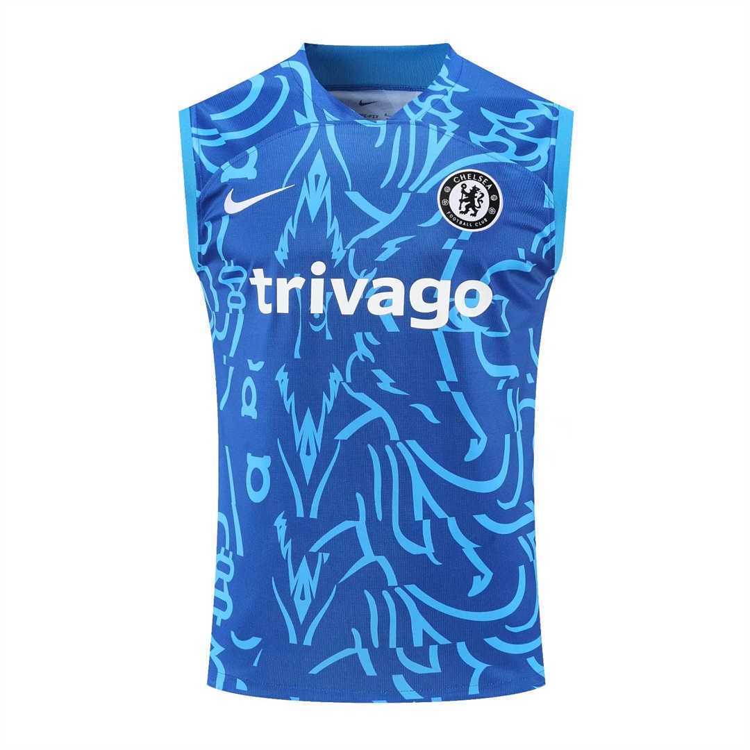 22-23 Chelsea vest training suit kit Blue Camo 13