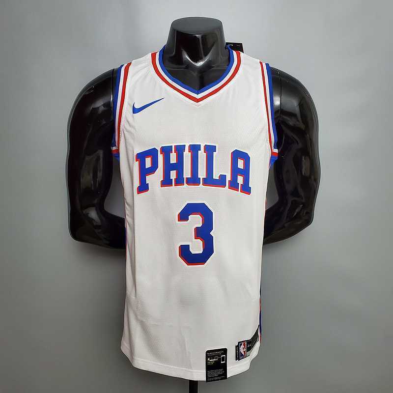 Iverson #3 Detroit Pistons white