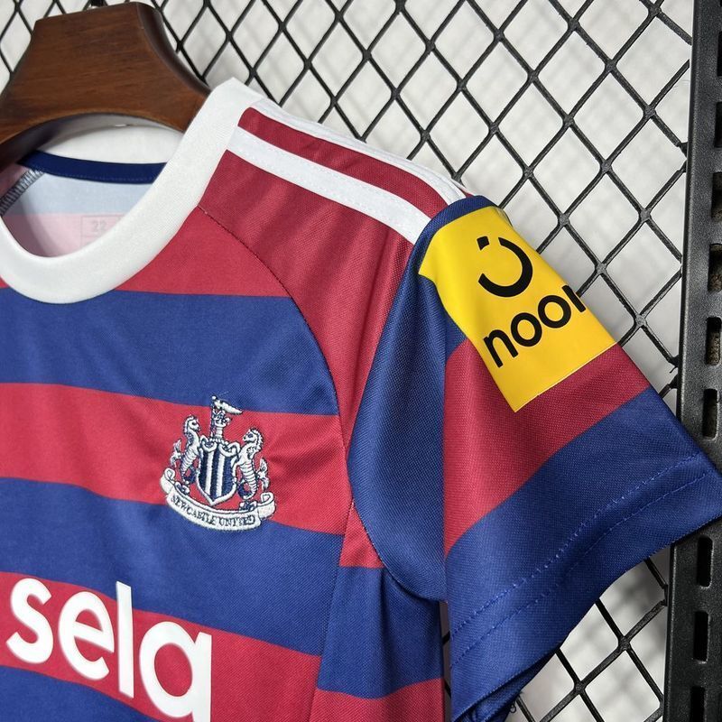 24-25 Newcastle Away Kid Kits Youth Apparels Football AAAAJersey Yupoo 3
