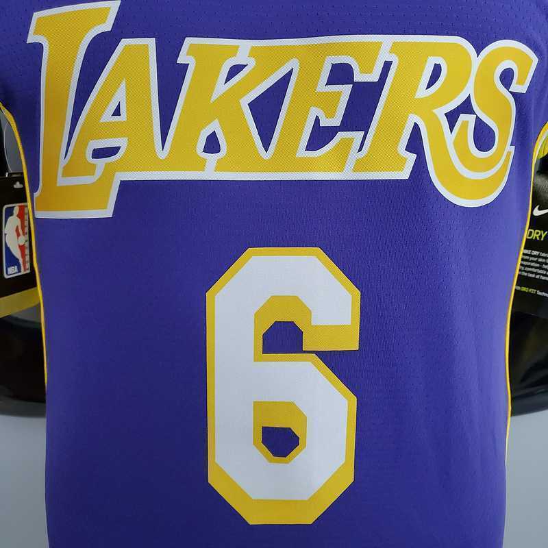 James #6 Lakers purple 6