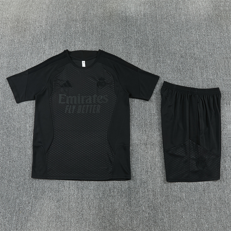 26-27 Real Madrid Aldult Kit Black Football Training Tracksuit Yupoo 5