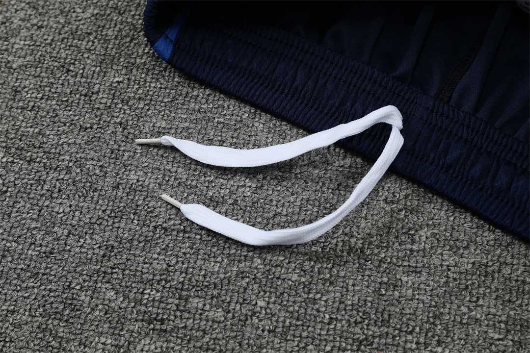 2022 France Training Suit Short Sleeve Kit White Blue 16