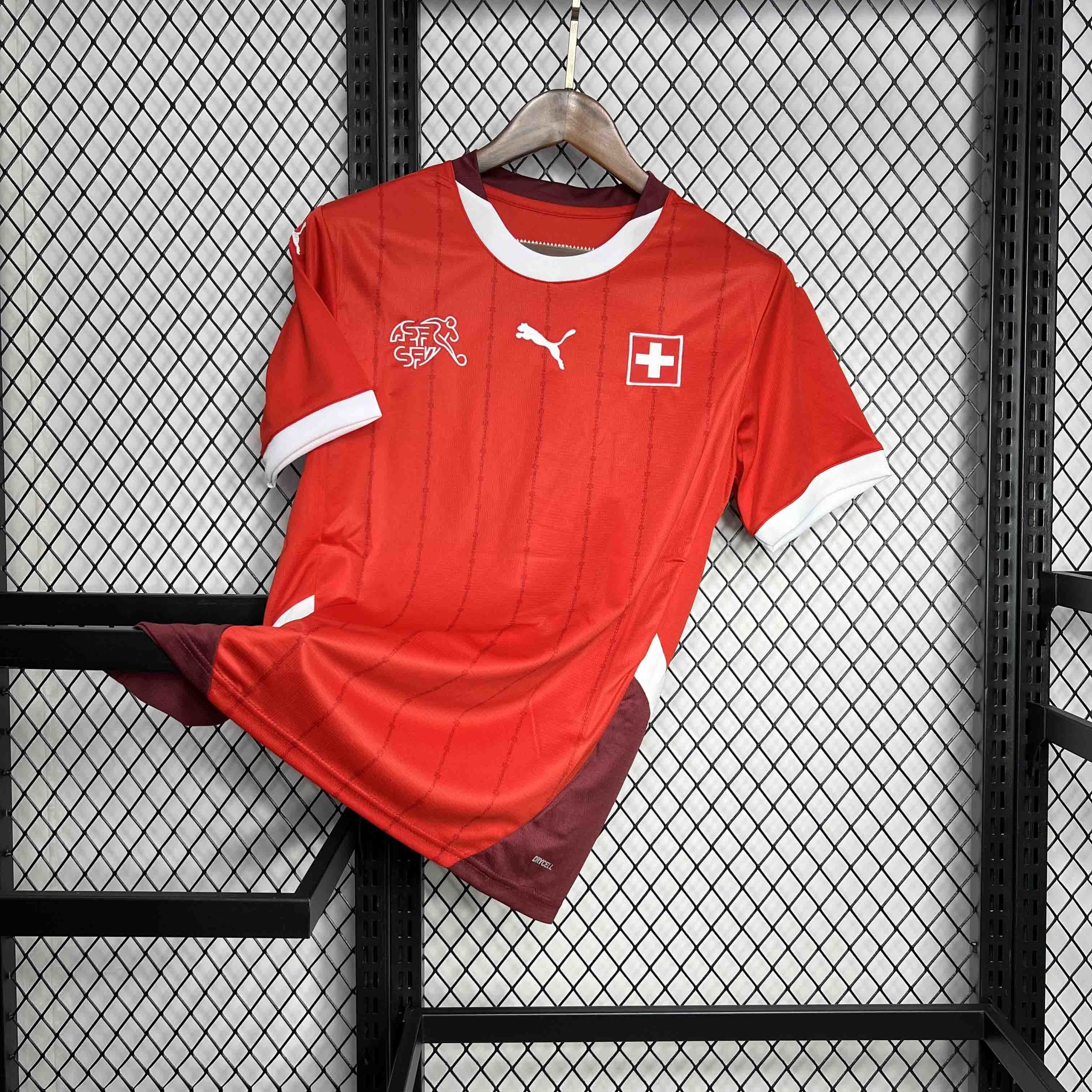 2024 Switzerland Home Kit UEFA Euro Uniform Jersey Supplier Yupoo 5