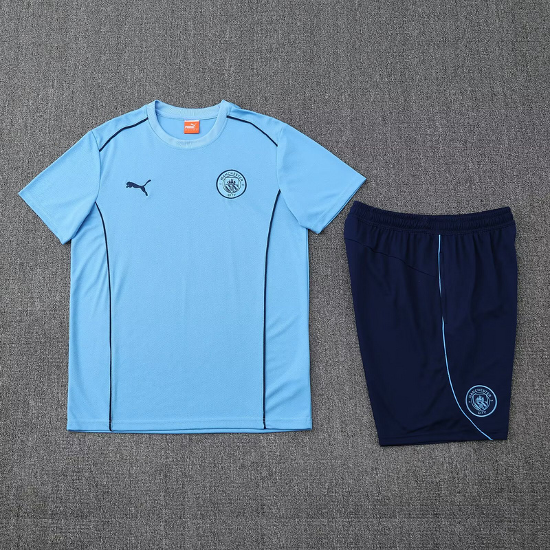 25-26 Manchester City Blue Training Kit Soccer AAAAJersey Yupoo S-2XL 1