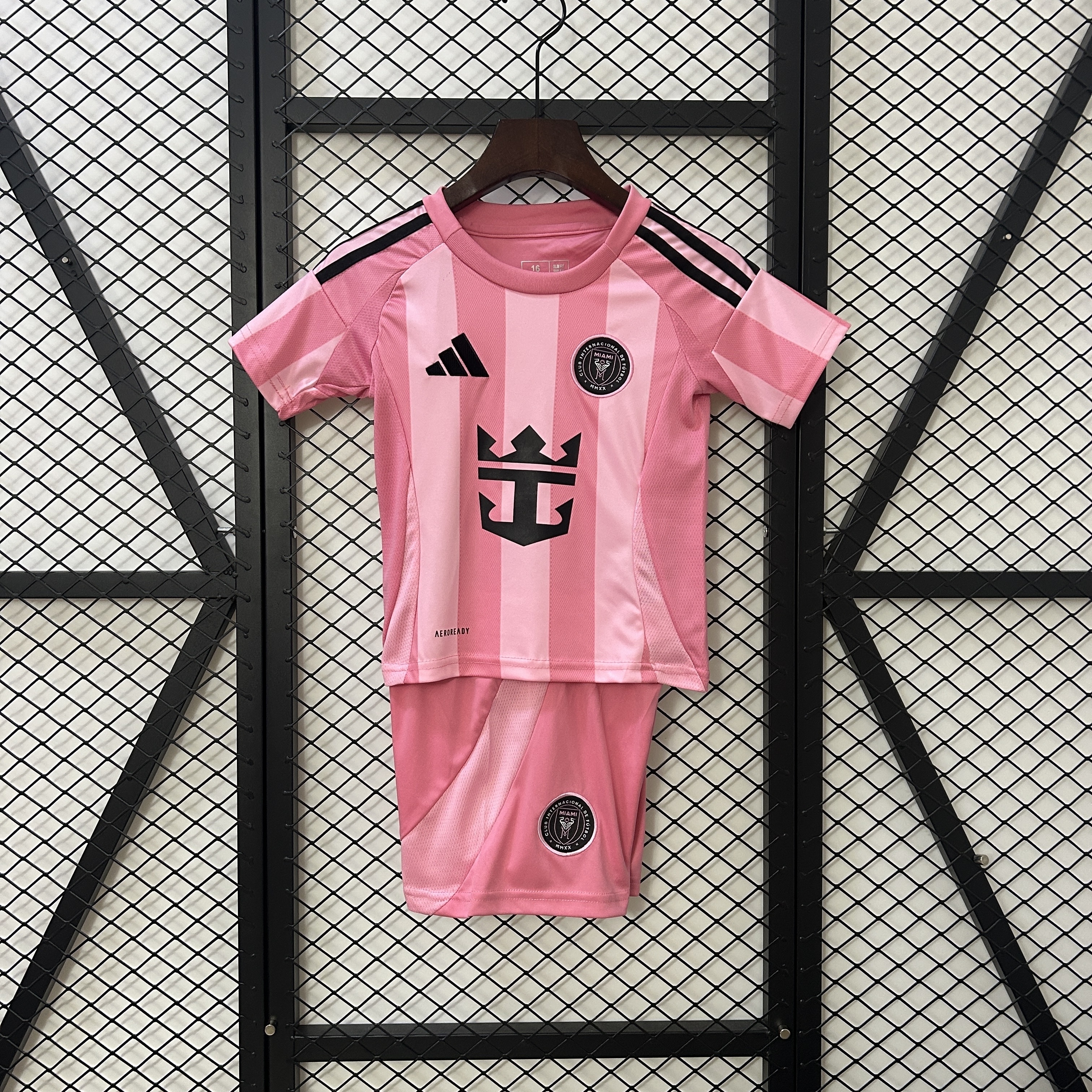 25-26 Inter Miami Home Kid Kits Youth Apparels AAAAJersey Dropship Yupoo