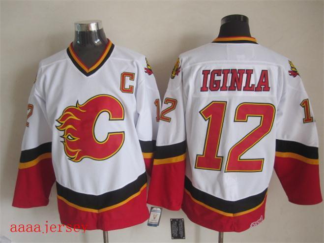 Flames retro ice hockey jersey M-3XL 卡加利火焰队复古冰球服