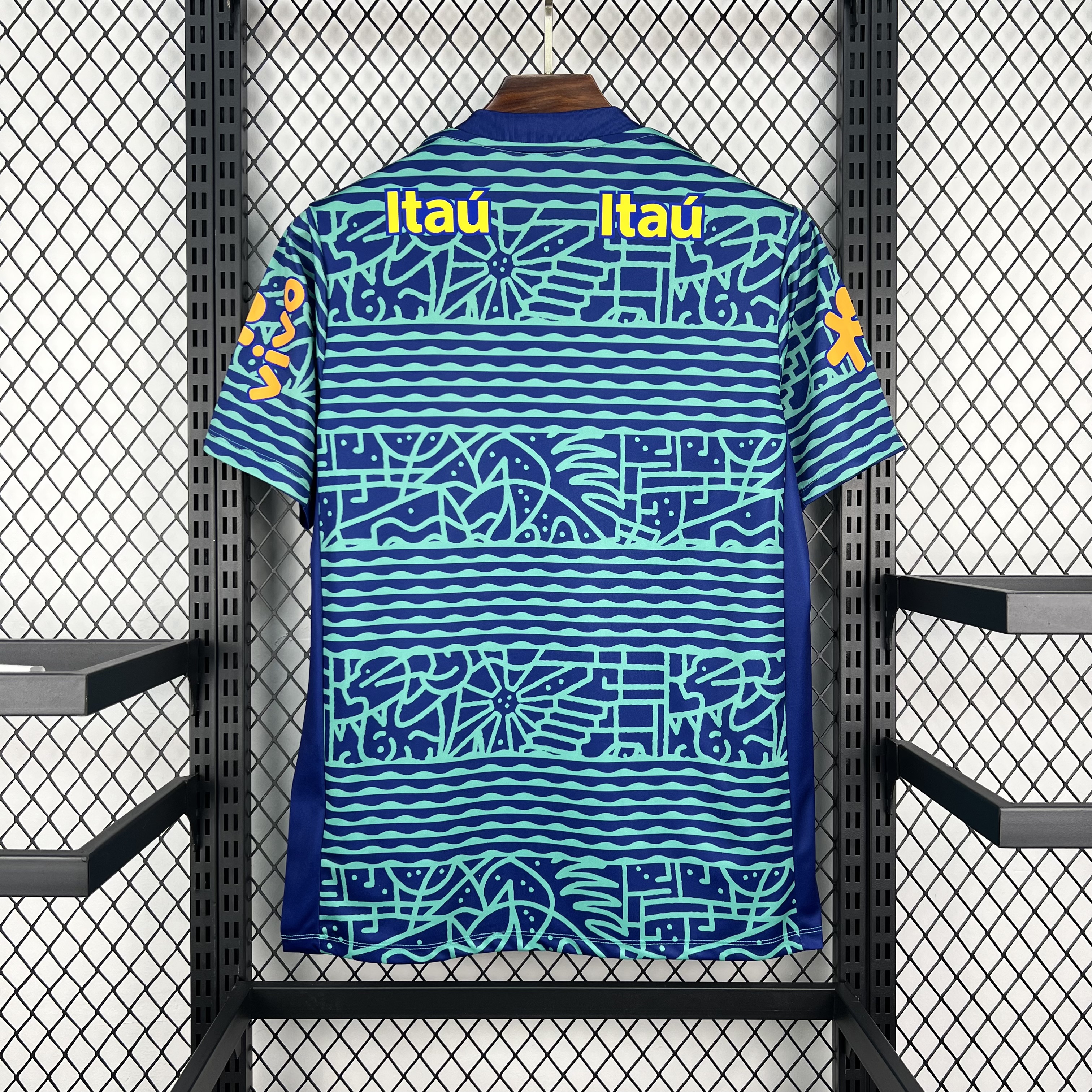 2024 Brazil Mens Pre-Match Kit Football Retro T-Shirt AAAAJersey Supply Yupoo 9 8