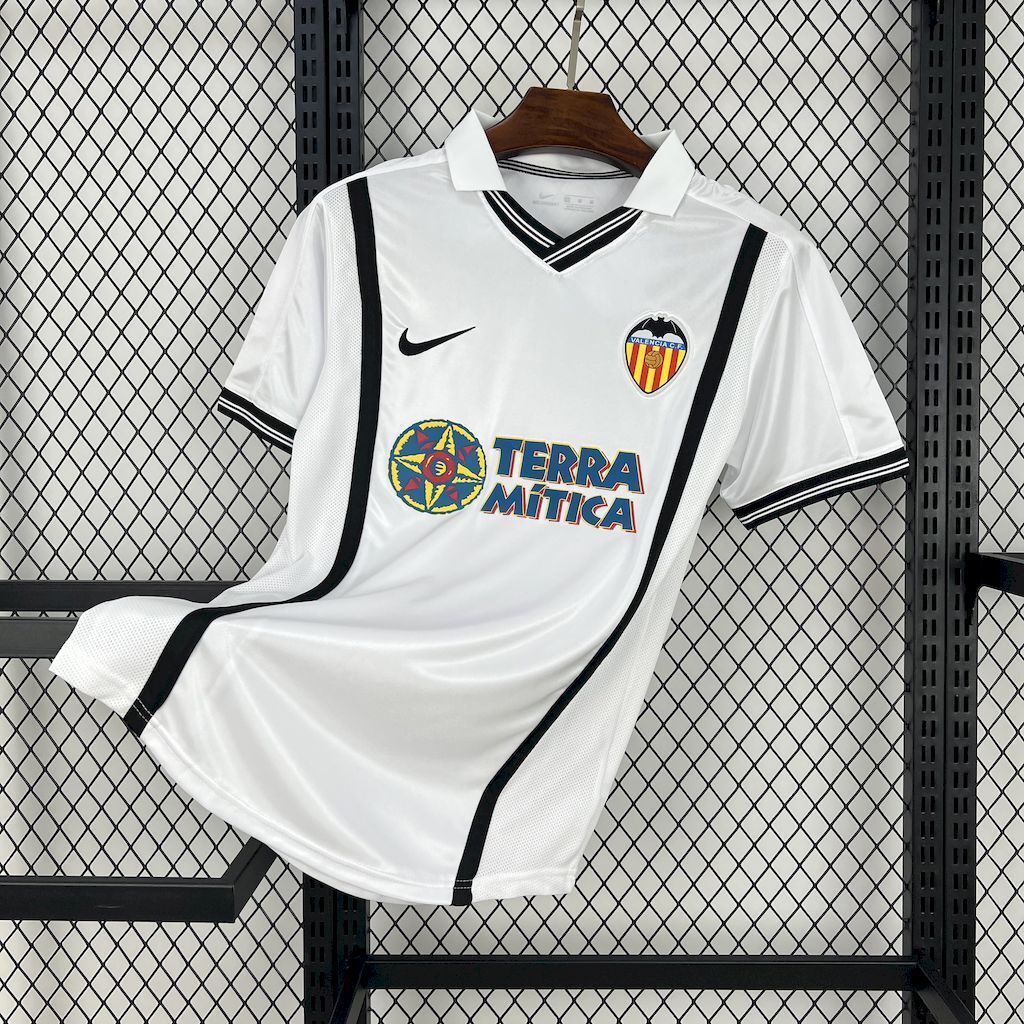 00-01 Valencia Home Retro Kit Vintage Shirt AAAAJersey Supplier Yupoo