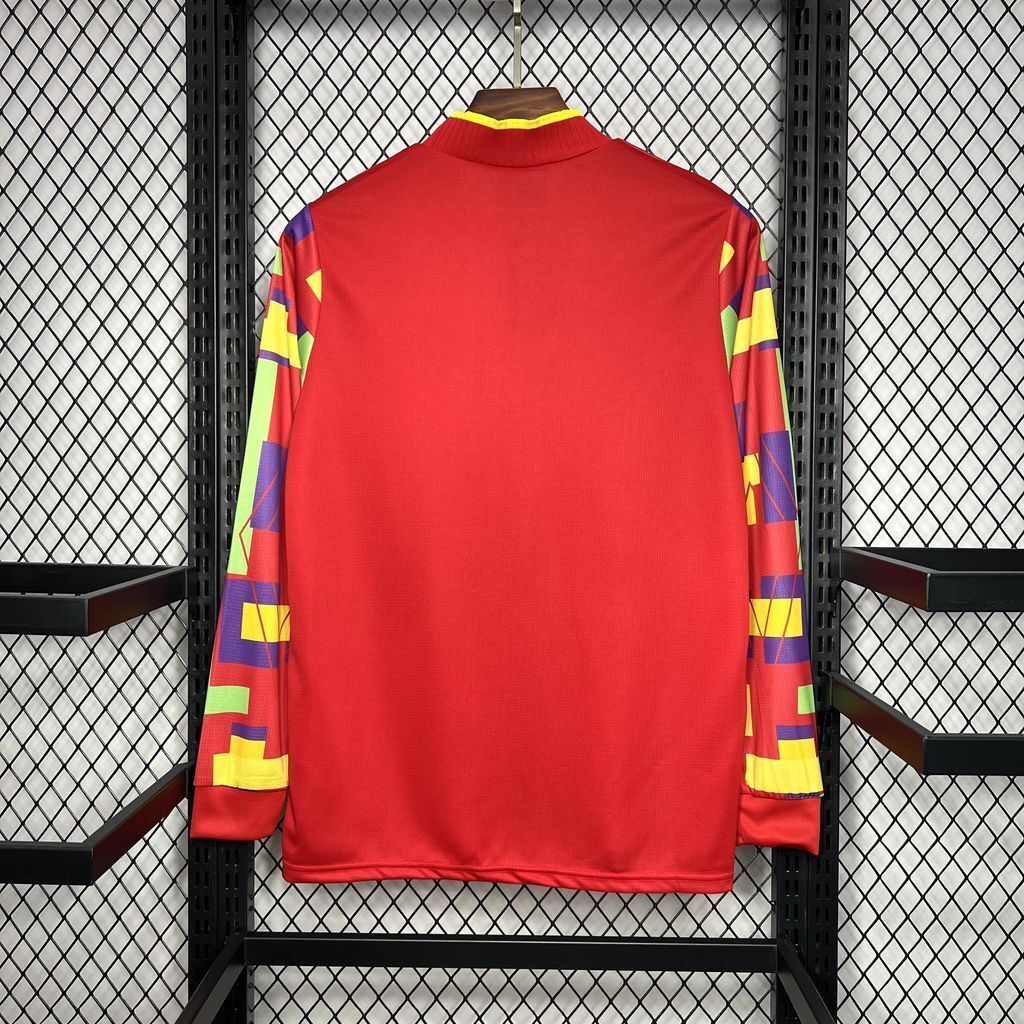 95-96 England Retro GoalKeeper Long Sleeve Kit Vintage Shirt Soccer AAAAJersey Yupoo 3