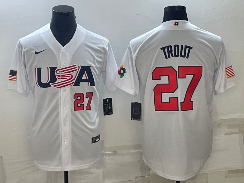 USA 2023 World Cup Baseball Jerseys 1